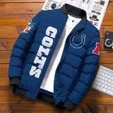 [SALE] 20% OFF Best Men’s Indianapolis Colts Puffer Jacket NAVY - CUSTOM NAME