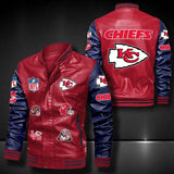 Men’s red Kansas City Chiefs Leather Jacket Vintage | 4 fan Shop