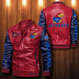 30% OFF The Best Men's Kansas Jayhawks Leather Jacket red