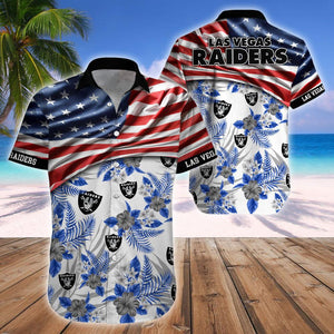 15% OFF Men's Las Vegas Raiders Hawaiian Shirt USA Flag – Now