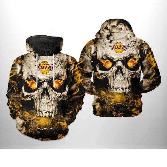 [SALE] 18% OFF Best Men’s Los Angeles Lakers Skull Hoodie – Now