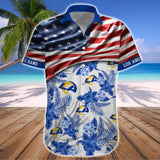 15% OFF Men's Los Angeles Rams Hawaiian Shirt USA Flag – Now