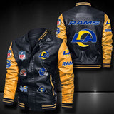 Men’s Black Los Angeles Rams Leather Jacket Vintage | 4 Fan Shop