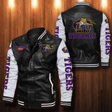 30% OFF The Best Men's Lsu Tigers Leather Jacket black