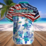 15% OFF Men's Miami Dolphins Hawaiian Shirt USA Flag – Now