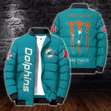 [SALE] 20% OFF Best Men’s Miami Dolphins Puffer Jacket CUSTOM NAME