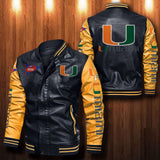 30% OFF The Best Men's Miami Hurricanes Leather Jacket For Sale