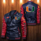 30% OFF The Best Men's Miami Hurricanes Leather Jacket For Sale