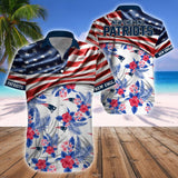 15% OFF Men's New England Patriots Hawaiian Shirt USA Flag – Now