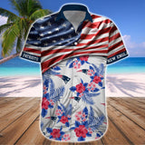 15% OFF Men's New England Patriots Hawaiian Shirt USA Flag – Now