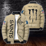 [SALE] 20% OFF Best Men’s New Orleans Saints Puffer Jacket Energy