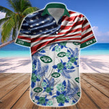 15% OFF Men's New York Jets Hawaiian Shirt USA Flag – Now