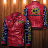 30% OFF The Best Men's Notre Dame Fighting Irish Leather Jacket For Sale 