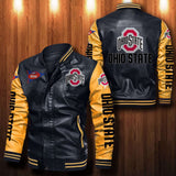 30% OFF The Best Men's Ohio State Buckeyes Leather Jacket black