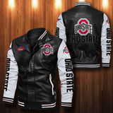 30% OFF The Best Men's Ohio State Buckeyes Leather Jacket black