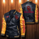 30% OFF The Best Men's Oklahoma Sooners Leather Jacket black