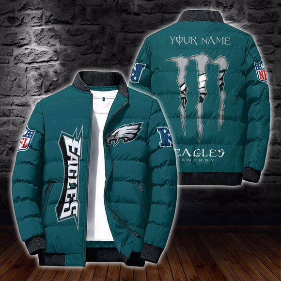 [SALE] 20% OFF Best Men’s Philadelphia Eagles Puffer Jacket Energy - NAVY BLUE 