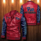 30% OFF The Best Men's Pittsburgh Panthers Leather Jacket red