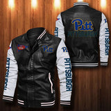 30% OFF The Best Men's Pittsburgh Panthers Leather Jacket black