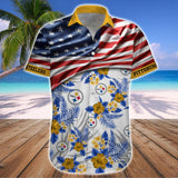 15% OFF Men's Pittsburgh Steelers Hawaiian Shirt USA Flag – Now