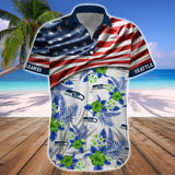 15% OFF Men's Seattle Seahawks Hawaiian Shirt USA Flag – Now