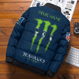 20% OFF Best Seattle Seahawks Puffer Jacket Energy - Size S-5XL BACK