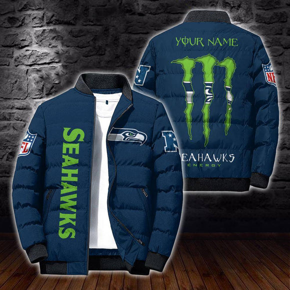 20% OFF Best Seattle Seahawks Puffer Jacket Energy - Size S-5XL