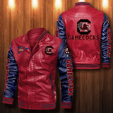 30% OFF The Best Men's South Carolina Gamecocks Leather Jacket red