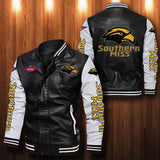 30% OFF The Best Men's Southern Miss Golden Eagles Leather Jacket black