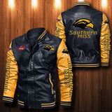 30% OFF The Best Men's Southern Miss Golden Eagles Leather Jacket black