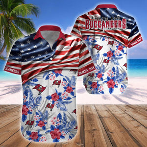 15% OFF Men's Tampa Bay Buccaneers Hawaiian Shirt USA Flag – Now