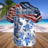 15% OFF Men's Tennessee Titans Hawaiian Shirt USA Flag – Now