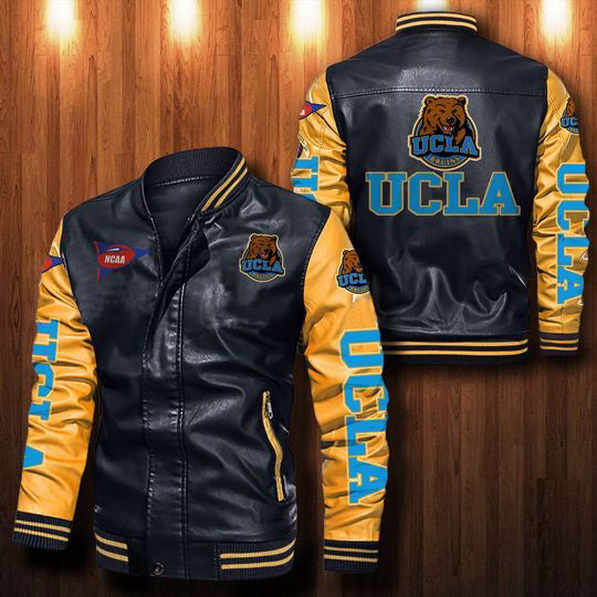 30% OFF The Best Men's Ucla Bruins Leather Jacket black