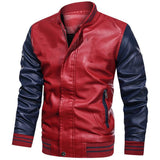 30% OFF The Best Men's Varsity Leather Jacket Red Back - Plus Size Available