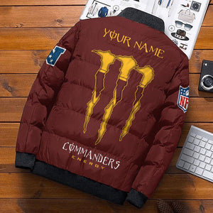 Men's Washington Commanders Puffer Jacket back