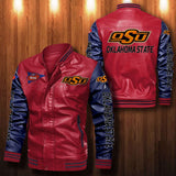 30% OFF The Best Men's Oklahoma State Cowboys Leather Jacket For Sale 