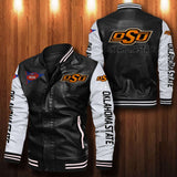 30% OFF The Best Men's Oklahoma State Cowboys Leather Jacket For Sale 