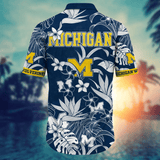 20% OFF Michigan Wolverines Hawaiian Shirt Tropical Flower