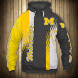 20% OFF Michigan Wolverines Hoodie Stripe For Sale