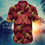 Minnesota Golden Gophers Hawaiian Shirt Leafs Printed