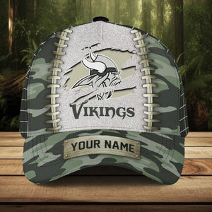 The Best Minnesota Vikings Camo Hat Custom Name