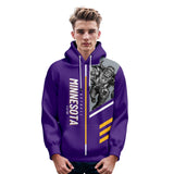 18% OFF PURPLE Minnesota Vikings Pullover Hoodie Personalized Name & Number - 4 FAN SHOP