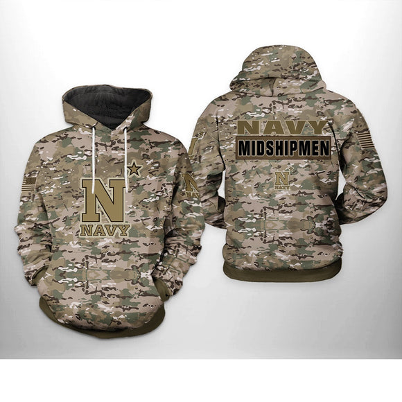 [SALE] 18% OFF Best Navy Midshipmen Camo Hoodies For Men Women