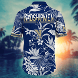 20% OFF Navy Midshipmen Hawaiian Shirt Tropical Flower