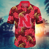 Nebraska Cornhuskers Hawaiian Shirt Leafs Printed for men