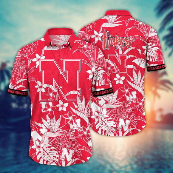 20% OFF Nebraska Cornhuskers Hawaiian Shirt Tropical Flower