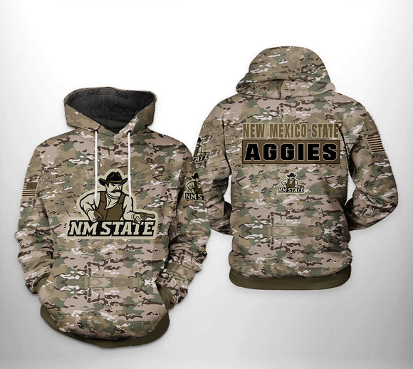 [SALE] 18% OFF Best New Mexico State Aggies Camo Hoodies For Men Women – Color Camouflage