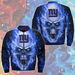 18% SALE OFF New York Giants Jacket Mens Skull Graphic For Sale