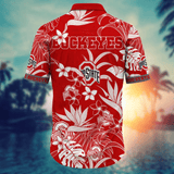 20% OFF Ohio State Buckeyes Hawaiian Shirt Tropical Flower