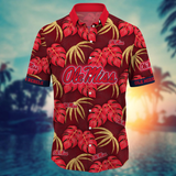 Ole Miss Rebels Hawaiian Shirt Leafs Printed for men